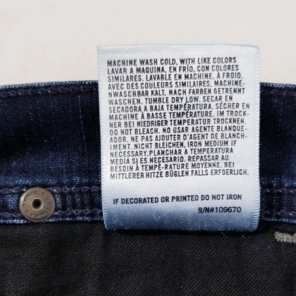 COH Citizens of Humanity Dani Cropped Straight Leg Cuffed Blue Jeans Sz 26 - Picture 12 of 13